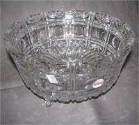 A large 1970's Waterford footed crystal bowl.
