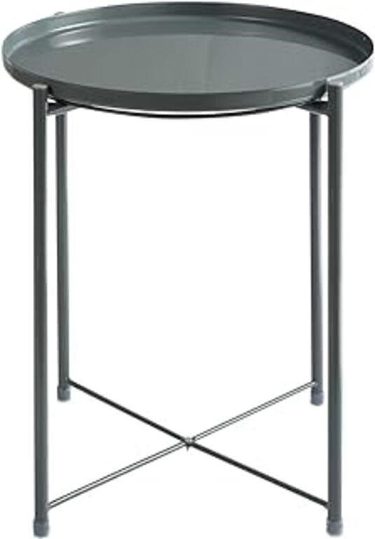 Hollyhome Metal End Side Table, Sofa Table Small