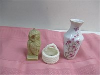 Mini Vase, Basket and Owl