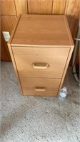 2 drawer filing cabinet w folders