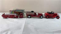 Fire truck toy lot