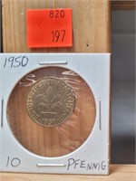 1950 German Penny