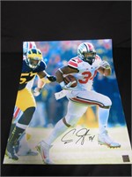 CARLOS HYDE SIGNED 16X20 PHOTO OHIO STATE