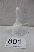 Vintage Fenton White Satin Glass Bell