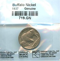 1937 Buffalo Nickel - Littleton Select