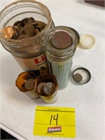 4 TUBES OF A PENNY COLLECTION - SOME ARE WHEAT