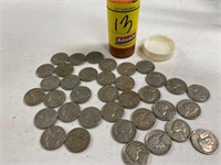 GROUP OF 1940'S & 1950'S NICKELS (NONE ARE