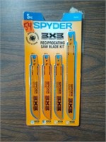 Spyder 5-pc Reciprocating Saw Blade Kit