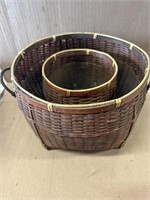 2 Wicker Planter Baskets - Used.  Great Condition