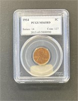 1954 LINCOLN WHEAT CENT MS65RD