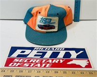 Vintage Richard Petty Hat & Sticker