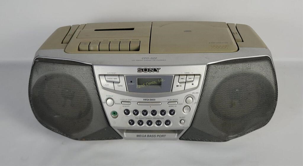 Sony Cd/ Cassette Radio Cfd-s22