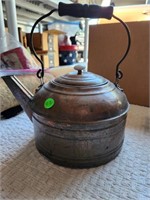 Copper Teapot & Dish