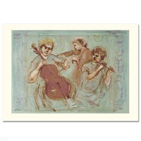 Trio Limited Edition Lithograph by Edna Hibel (191