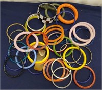 Large collection of bracelets