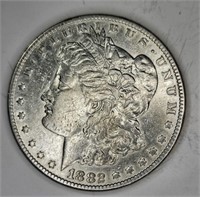 1882 P -AU Morgan Dollar