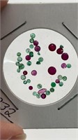 Genuine Rubies and Emeralds—Approx 40