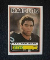1983 Topps Marcus Allen rookie card #294