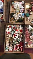 5 boxes of Christmas decorations