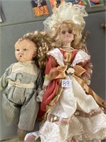 Composition and porcelain dolls