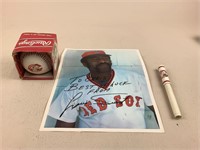 Signed Pic, Baseball and Pen