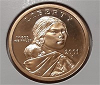 PROOF SACAGAWEA DOLLAR- 2001-S