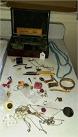 Jewelry Box with Jewelry Contents