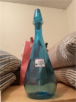 Blue decanter