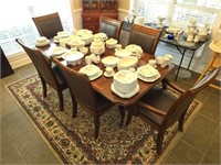 Beautiful Large Modern Wooden Table & 6 Chairs