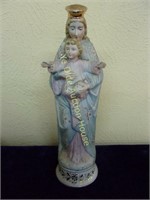 Porcelain Madonna with Child Figurine