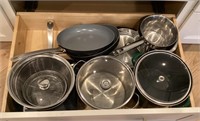 Drawer of pots & pans