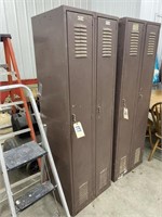 Metal 2-Door Locker 24"L x 18"W x 72"H