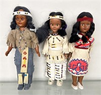 Grouping of Native American Dolls