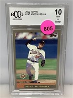 BCCG graded 10 mint 2000 topps Mike Mussina