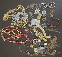 Lot of Costume Jewelry & Parts.