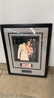 Framed Elvis Presley W/Certificate Of Authenticity
