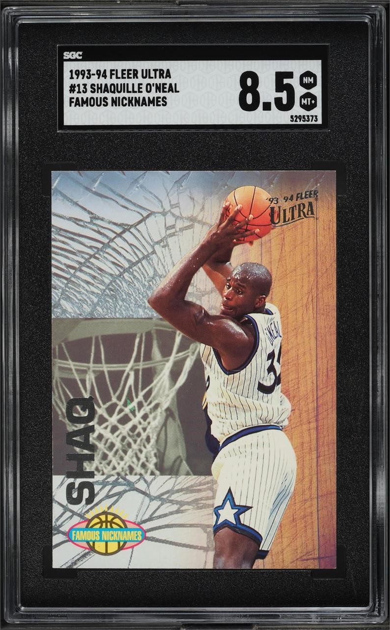 1993 ULTRA  SHAQUILLE O'NEAL #13 SGC 8.5 NM-MT+