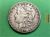1896  O Morgan Silver Dollar