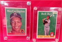 281 - WES COVINGTON & BOB BOYD BASEBALL CARDS (J32