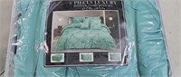 NEW King Size Turquoise 6 pc Pintuck Comforter