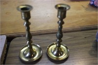 Collection of 2 Brass Candlesticks