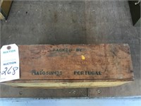 Wooden Box-"Portuguese Sardines" 17" x 5" x 10"