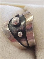 Silver Ring, No Markings, About Size 7