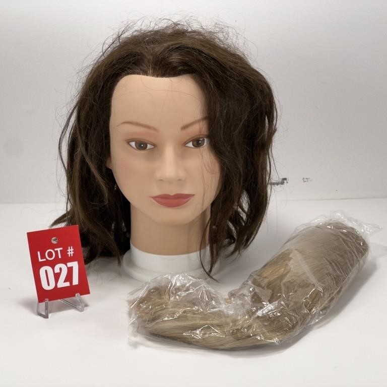 Mannequin Head with Hair & Extensions