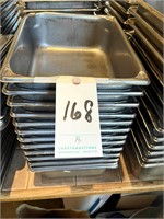 *LOT*(13)S/S HALF-SIZE 4" FOOD PANS