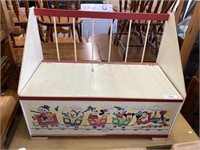 Vintage Disney toy chest bench.