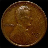 1909-S Lincoln Wheat Penny LIGHT CIRC