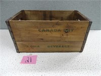 Vintage Canada Dry Wood Box