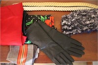 Scarves, Leather Gloves, Belts