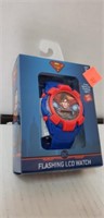 Superman Flashing LCD Watch